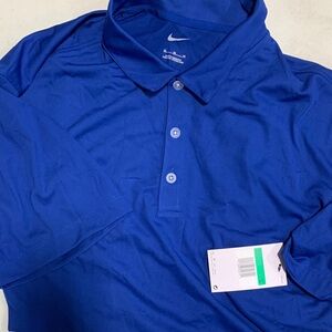 Nike Men's Vibrant Blue Polo Shirt